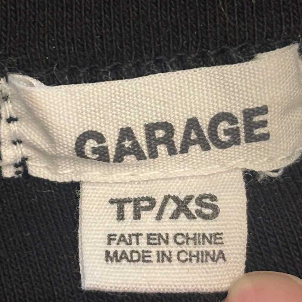Garage Black Crop Tee with Red Cherry Graphic - Picture 2 of 11